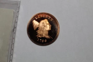 1796 Prueba Medio Centavo Galería Como Nuevo Museo Ron Landis #15 - Imagen 1 de 4