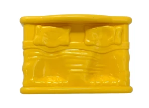 FISHER PRICE Little People Happy Sounds Home 2009 Replacement Yellow Bed Double - Picture 1 of 3