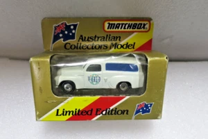 MATCHBOX AUSTRALIAN COLLECTORS MODEL HOLDEN FJ PANEL VAN KIDS WORLD WHITE - Picture 1 of 4