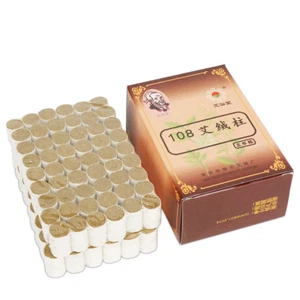 Terapia Moxa Moxibustión Moxibustión Palitos Moxa Rollos Cura Saludable108 piezas艾柱 - Imagen 1 de 5