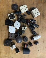 Job lot of vintage electrical  Bakelite fittings,  Socket, plugs, MK Crabtree