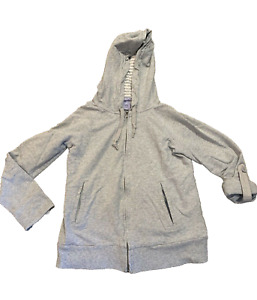 Gap Maternity Gray Hooded Sweatshirt Jacket - Size XXS