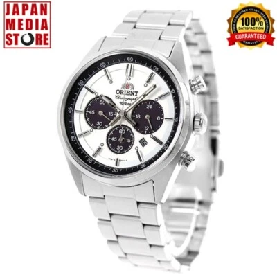 Мужские часы с хронографом ORIENT WV0041TX PANDA Neo70's белый циферблат спортивные солнечные ЯПОНИЯ - Изображение 1 из 4