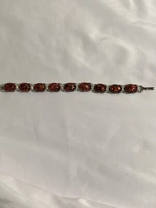 CORO - Armband Folienkunst & Strass silberfarben. Top gebrauchter Zustand - Bild 1 von 9