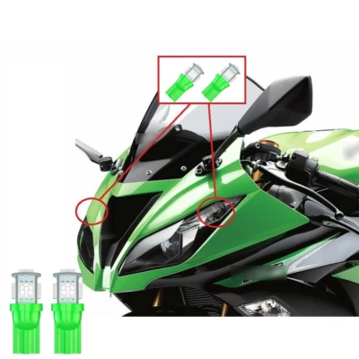 For Kawasaki Ninja 300 EX300 KRT LED SET Headlight Pilot Park Lights T10 12-19 - Image 1 of 4