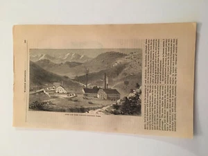 K58) Grabado mensual de Gould and Curry Washoe County Nevada Harper's 1865 - Imagen 1 de 2