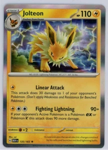Pokemon TCG Jolteon 135/165 Scarlet & Violet 151 Holo Rare - Picture 1 of 1