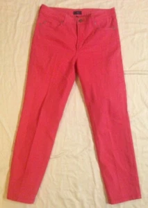 NYDJ Pink Jean Pants Women's Size 8 Ankle 5 Pocket Lift and Tuck Stretch EUC Zip - Bild 1 von 12