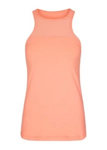 Lorna Jane Kristal Excel Tank Neon Peach Melba Orange Top Size M RRP $65.99 - Picture 1 of 12