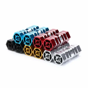 2x BMX Stunt Aluminum Pegs Alloy Bike Bicycle Axle Foot Rest Anti Slip 7 x 2.3cm - Picture 1 of 9