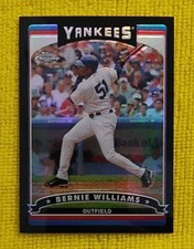 2006 Topps Chrome Bernie Williams #44 Black Refractor # 294/549