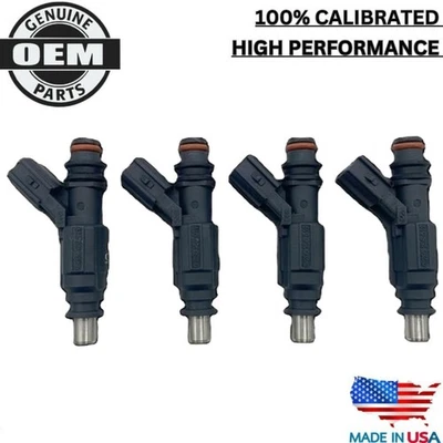 OEM 4x Bosch Fuel Injectors Fits 2000-2003 Toyota Celica Pontiac Vibe 1.8L l4 - Image 1 of 4