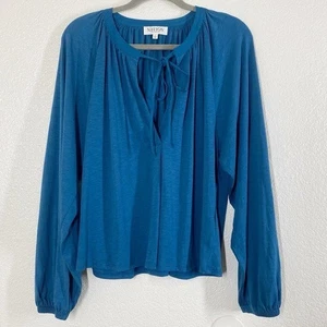 Nation LTD Women's Size Large Chiara Top in Italian Sea Peasant - Picture 1 of 8