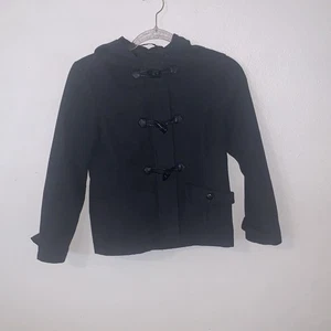 Velvet Chic Gray Wool Blend Peacoat Girls 10/12 - Picture 1 of 10