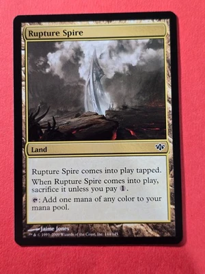 2009 Magic The Gathering Conflux #144 Rupture Spire, Land, C, NF, cd1 - Image 1 of 3