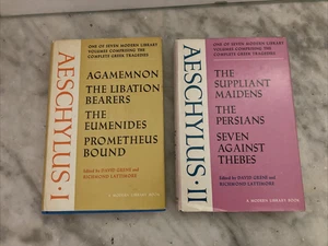 Modern Library -The Complete Greek Tragedies.AESCHYLUS.I & II.Hardbacks 1942/56 - Picture 1 of 15