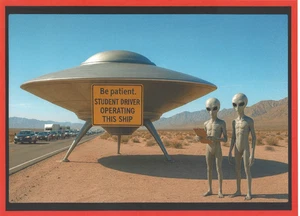 Set of 2 "BE PATIENT STUDENT DRIVER OPERATING THIS SHIP" 9x11.5 Laminated - Picture 1 of 1