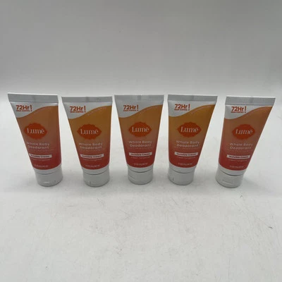Desodorante para todo el cuerpo Lume tamaño de viaje de 5 unidades 0,5 oz mandarina limpia sellado Foto 1 de 3