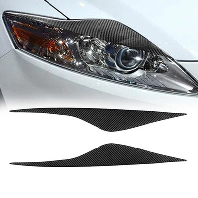 Carbon Fiber Headlight Eyebrow Molding Cover Trim For Ford Mondeo MK4 2007-2013 - image 1 of 4