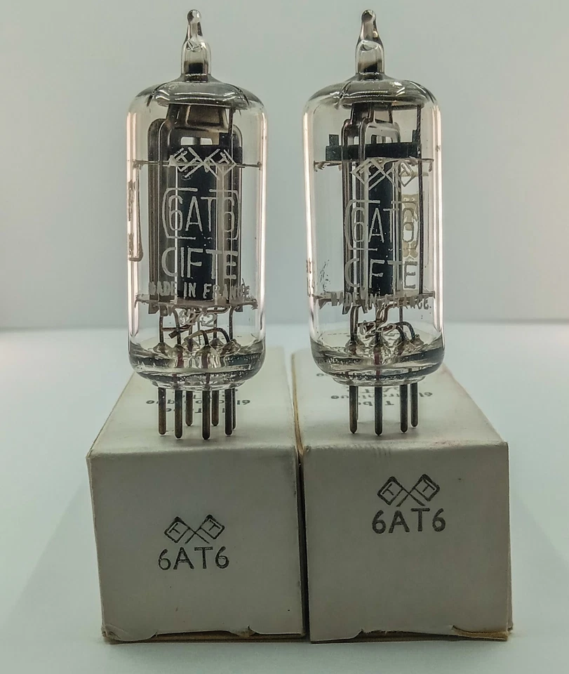 NOS/全新带盒 一对 CIFTE/MAZDA/法国/6AT6/HICKOCK 测试/*5 对可用* — 第 1/3 张图片