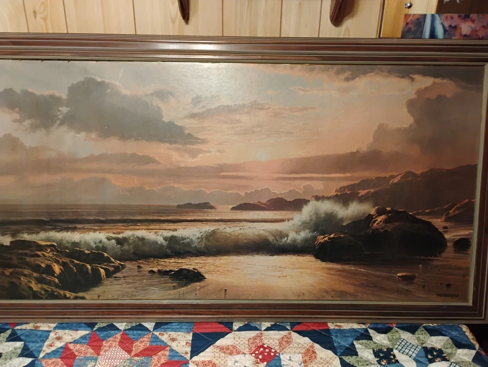 ROBERT WOOD ORIGINAL OIL PAINTING large 51 inches wide x 27inches high - Image 1 of 4