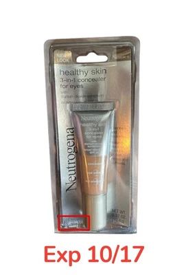 Neutrogena 3-in-1 Concealer For Eyes #15 MEDIUM 0.37oz BB 10/17 (1) - Image 1 of 3