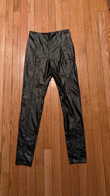 Legging Lyssé Cintura Alta Cuero Vegano Nuevo con Etiquetas en Negro Talla S/Pequeño  Foto 1 de 4