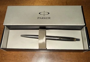 Parker Jotter Metall Kugelschreiber Goldpfeil Edelstahl Neu in Geschenkbox - Bild 1 von 2