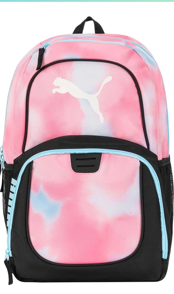Mochila PUMA Contender, Malvavisco Rosa/Azul Nueva ¡Gran Idea de Regalo!! Foto 1 de 3