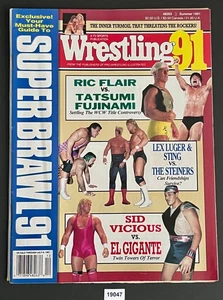 Wrestling 91 Magazine Summer 1991 Ric Flair Sting Tatsumi Sid Vicious - Imagen 1 de 2