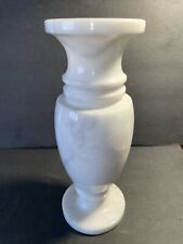 Vintage Hand Carved Egyptian Alabaster Onyx Tall Marble Vase 6” Tall