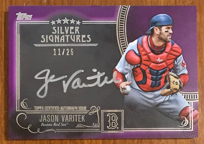 Jason VARITEK 2016 Topps Five Star Silver Signatures AUTO #FSSS-JV 11/25 NM - Image 1 of 2