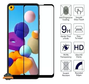 For Cricket Dream 5G Screen Protector Clear 9H Full Glue Adhesive Tempered Glass - Picture 1 of 10