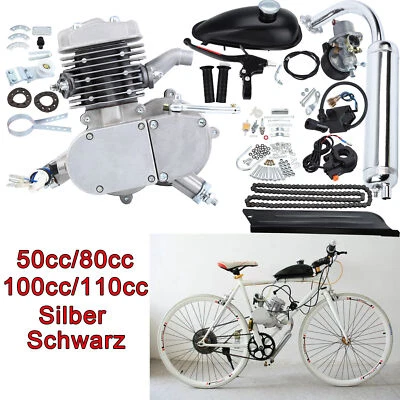 50/80/100/110cc 2 tempi motore set motore bicicletta benzina motore.kit - Immagine 1 di 4
