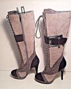 Frederick's Of Hollywood Womens Size 6 Three Tone Boots - Picture 1 of 7