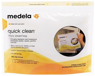 Medela Quick Clean Micro-Steam Bag • 8.49$