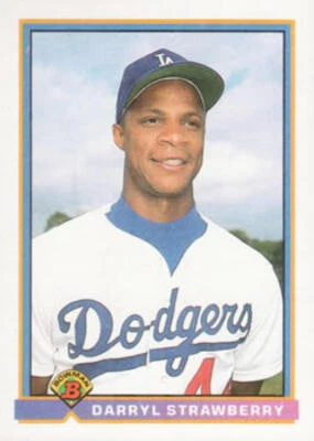 1991 Bowman #609 Darryl Strawberry NM Near Mint Dodgers - Image 1 of 2