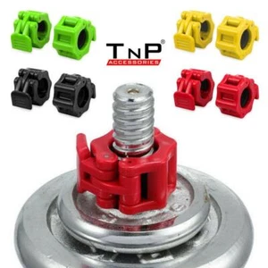1" 25mm Weight Bar Collars Barbell Dumbbell Locking Spring Clamps Lock Jaw Set - Picture 1 of 6