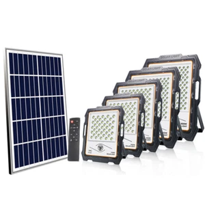 Solar LED Lamp Outdoor Remote Control Aluminum Solar Street Wall Garden Light - Picture 1 of 13