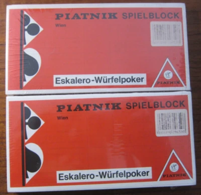 4x Spieleblöcke für Eskalero-Würfelpoker - Piatnik - Bild 1 von 2