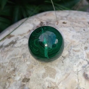 Bola de malaquita de 4 cm esfera de malaquita esperanza piedra de partera percepción zen n.º 4 - Imagen 1 de 3