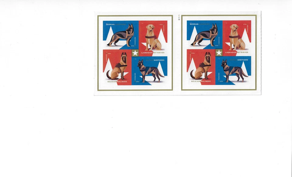 US Stamps/Postage/ Sheets Sc #5408a Working Dogs MNH F-VF OG FV $11.68 - Image 1 of 1