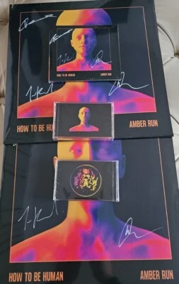 Signed Bundle Amber Run How to Be Human 12" Vinyl  Album Swirl +CD + 2x Cassette - Image 1 of 4
