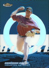 2005 Finest Refractors Blue Houston Astros Baseball Card #17 Brandon Backe /299