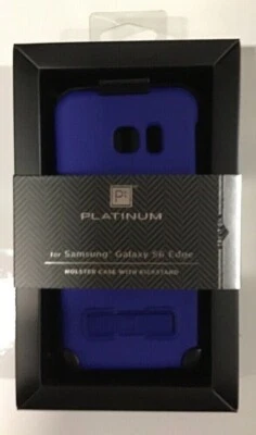 NEW Platinum Blue Holster Phone Case w/Kickstand for Samsung Galaxy S6 - Image 1 of 2