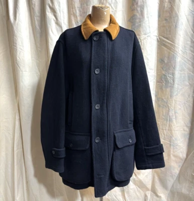 Винтажная мужская шерстяная кашемировая смесь пальто куртка оригинальная этикетка Tibbett сделано в Англии - Изображение 1 из 4