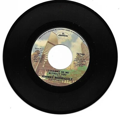 Johnny Rodriguez, I Couldn't Be Me Without You/Sometimes I Wish 45 VG+ 1975 - Image 1 of 2