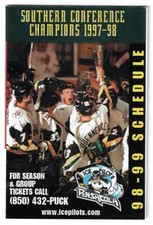 1998-99 Pensacola Ice Pilots ECHL Hockey Schedule !!! Sacred Heart Physician