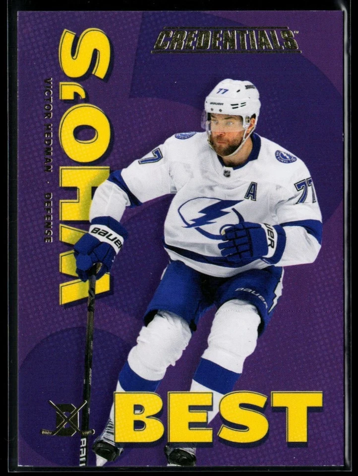 2023-24 Upper Deck Credentials Who's Best? #WB-VH Victor Hedman - Image 1 of 2