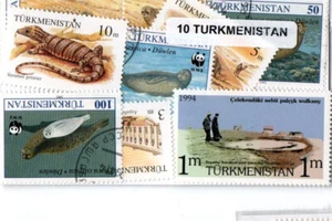 Lot 10 timbres du Turkmenistan - Imagen 1 de 1